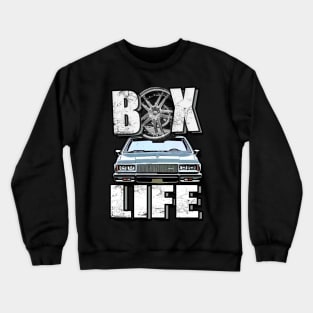 Box Life Lite Blue Car Crewneck Sweatshirt